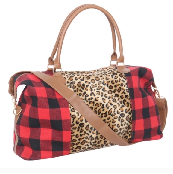 BUFFALO ANIMAL PRINT DUFFEL BAG✨️ - Picture 2 of 11